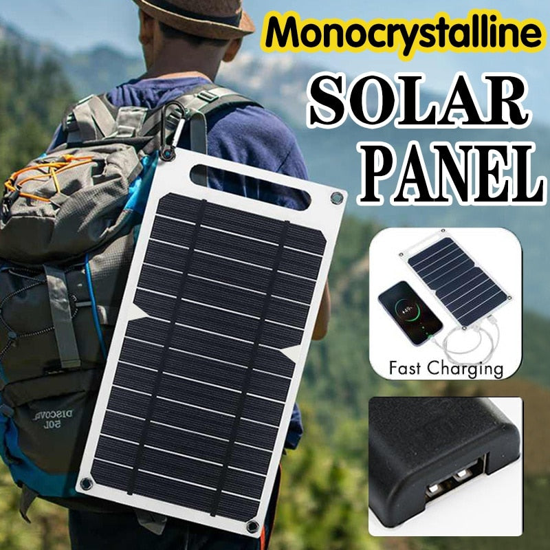 30W Portable Solar Panel 5V Solar Plate with USB Safe Charge Stabilize Battery Charger for Power Bank Phone Outdoor Camping Home
