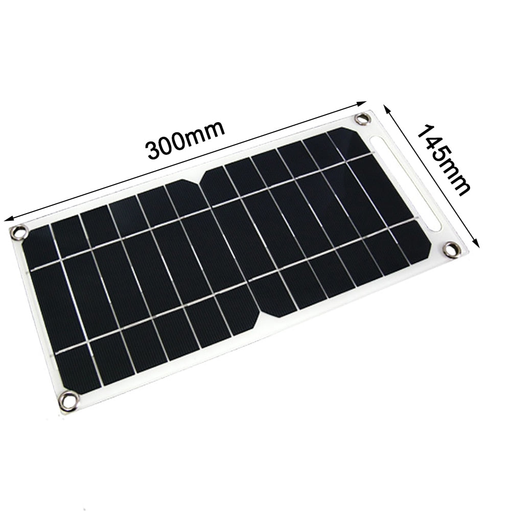 30W Portable Solar Panel 5V Solar Plate with USB Safe Charge Stabilize Battery Charger for Power Bank Phone Outdoor Camping Home